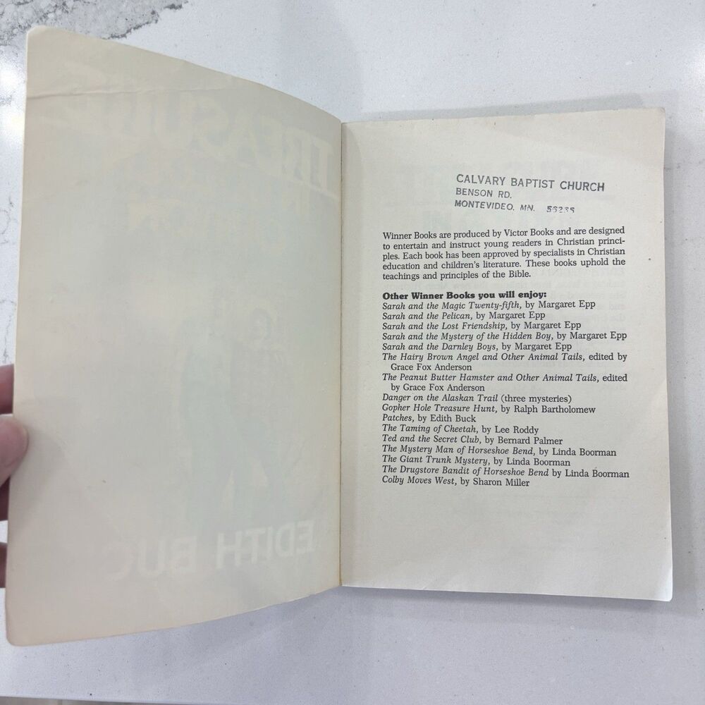 Vtg Treasure In Golden Canyon Book by Edith Buck 1983 A Winner Book Christian - Picture 4 of 10